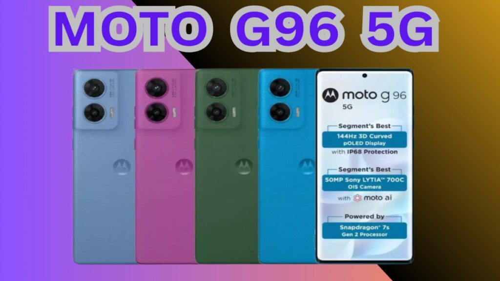 MOTO G96 5G OFFERS 6.67-inch FHD+ pOLED 3D CURVED DISPLAY.